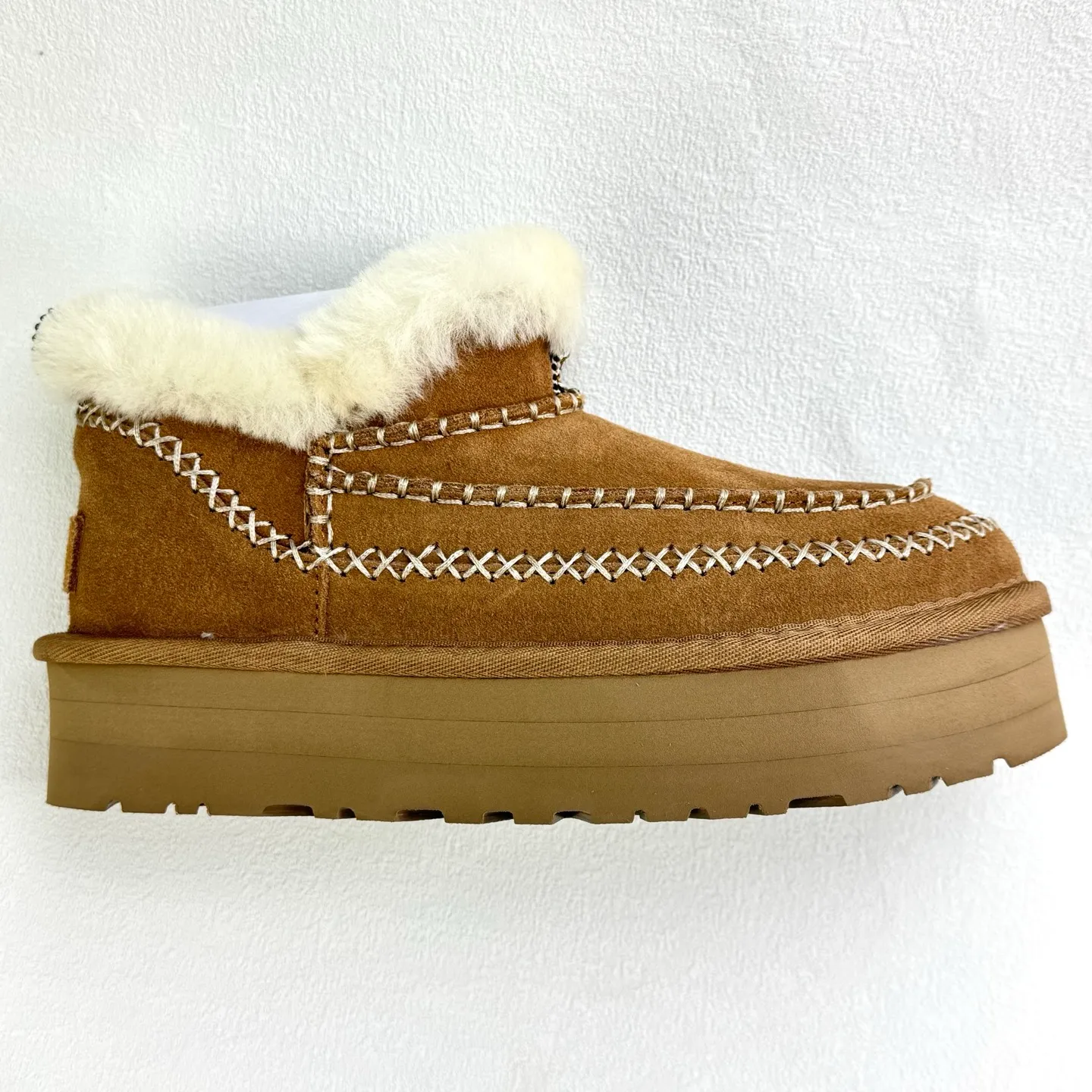 Local 💰600 Thick-soled Alpine Series# Hand-stitched design High mercerized cow suede➕Fur integrated lining Size 35 36 37 38 39 40
